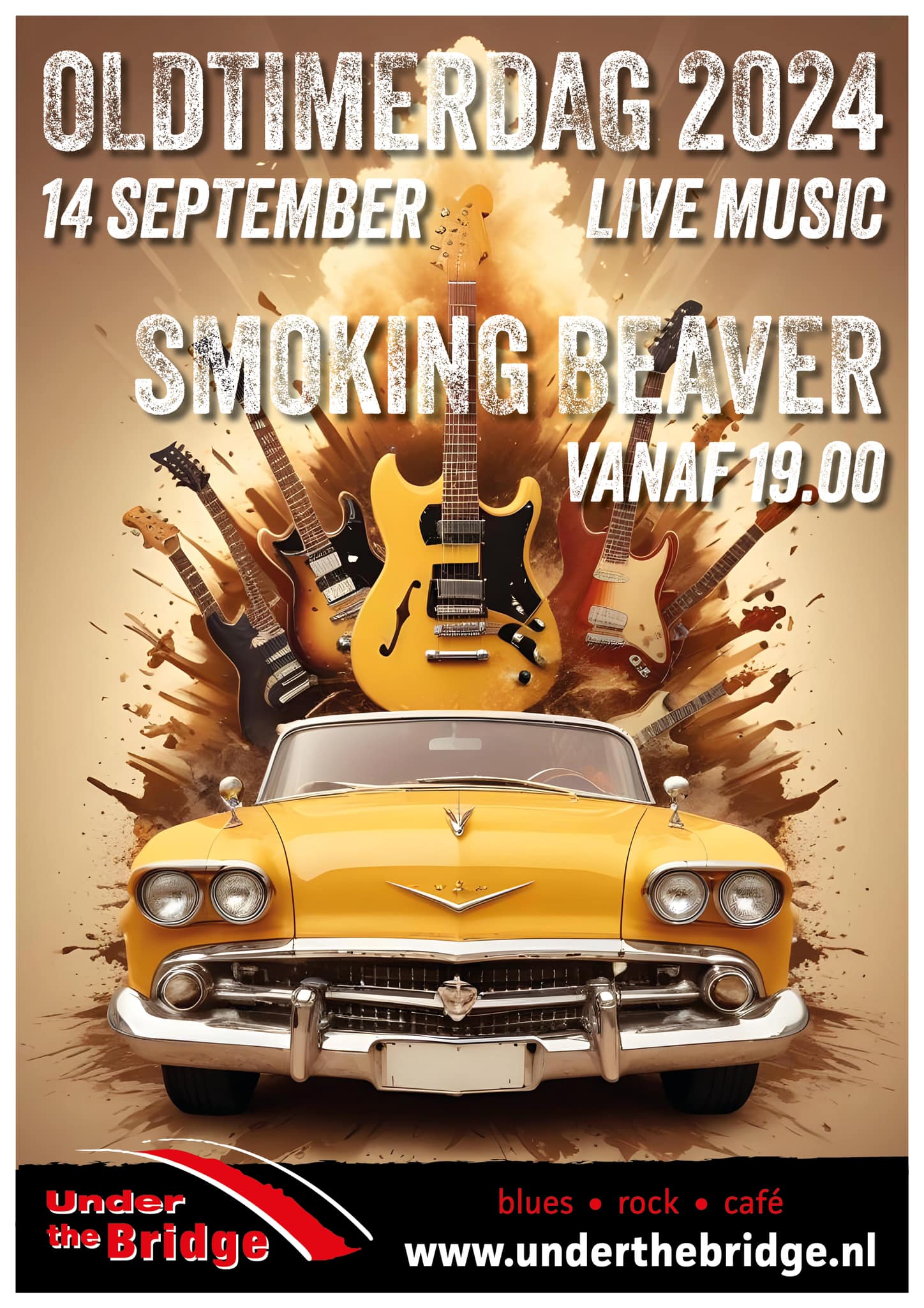 Oldtimerdag 2024 met Smoking Beaver live in Under The Bridge